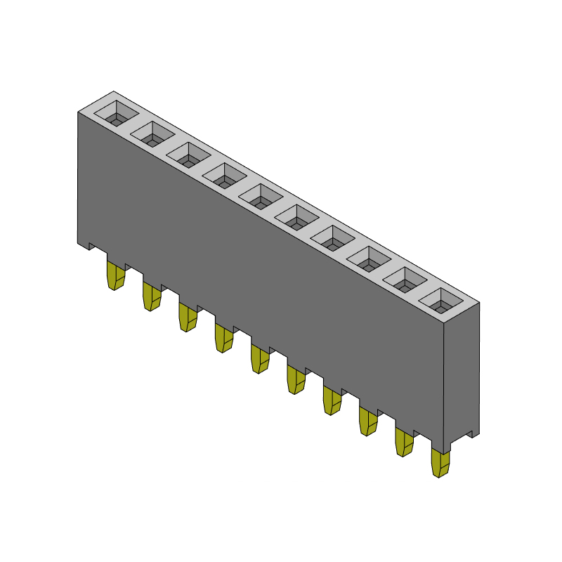 P/H2.0mm 單排排母 FA104